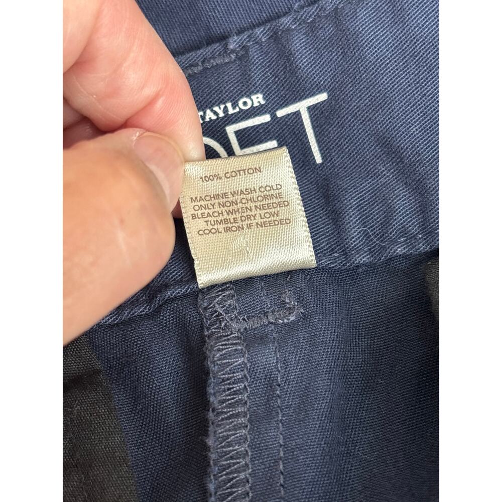 LOFT Navy Shorts Size 8 6” Inseam Mid Rise Classic Cotton Summer - Picture 4 of 6